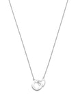 zilver gerhodineerd collier hartjes 1,3 mm 41 + 4 cm 1338235