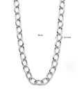 zilver gerhodineerd collier anker 11,5 mm 50 cm 1338250