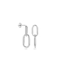 Zilver Gerhodineerd Oorhangers Paperclip Ronde Buis 1338321