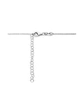 zilver gerhodineerd collier hart 1,5 mm 42 + 5 cm 1338358