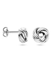 Zilver Gerhodineerd Oorknoppen Knoop 1338436