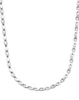 zilver gerhodineerd collier poli/mat 6,0 mm 45 cm 1338510