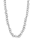 zilver gerhodineerd collier hartjes 8,5 mm 45 cm 1338522