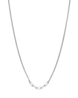 zilver gerhodineerd collier 3,6 mm 40 + 5 cm 1338556