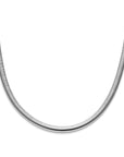 zilver gerhodineerd collier 8,0 mm 45 cm met groot springslot 1338608