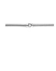 zilver gerhodineerd collier 8,0 mm 45 cm met groot springslot 1338608