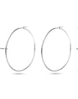 Zilver Gerhodineerd Oorringen Gedraaide Buis 2,5 Mm 1338620