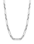 zilver gerhodineerd collier 7,5 mm 43 + 5 cm 1338630