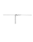 zilver gerhodineerd collier swarovski parel 42 + 3 cm 1338635