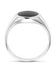 Gerhodineerd Zilver Ring Onyx 1338874