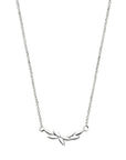 zilver gerhodineerd collier 40 + 5 cm 1339112