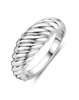 Gerhodineerd Zilver Ring Gedraaid 1339170