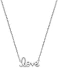 Zilver gerhodineerd collier love 41 - 43 - 45 cm - 1339317