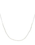 Zilver gerhodineerd collier parels 41 - 45 cm - 1339343