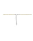 Zilver gerhodineerd collier parels 41 - 45 cm - 1339344