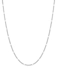 zilver gerhodineerd collier gourmette met tussenstuk 3,0 mm 37 + 5 cm 1339678