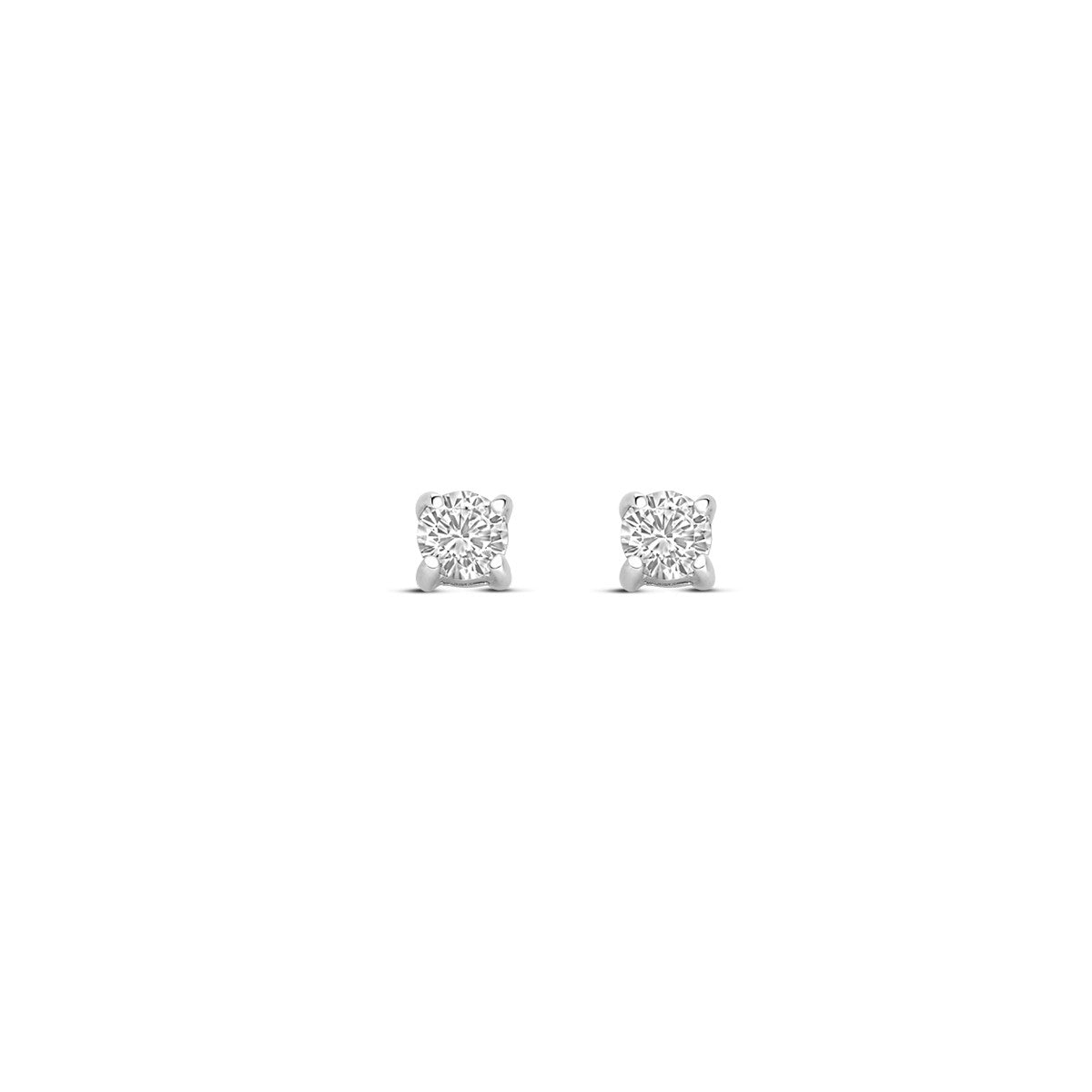 Zilver Gerhodineerd Oorknoppen Zirkonia 3 Mm 1339715