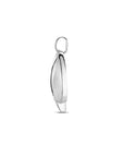 zilver gerhodineerd hanger zirkonia poli/mat 22 mm 1339743