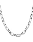 zilver gerhodineerd collier anker 10 mm 43 cm 1340048