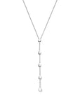 Zilver gerhodineerd y-collier 40 + 5 cm - 1340478