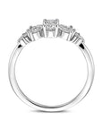 Zilver gerhodineerd Ring Zirkonia Zilver Gerhodineerd - 1340672