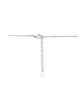 Zilver Gerhodineerd Collier Strik 40 + 4 Cm - 1340814