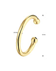 Zilver Verguld (Geel) Earcuff 1 Micron 2103180