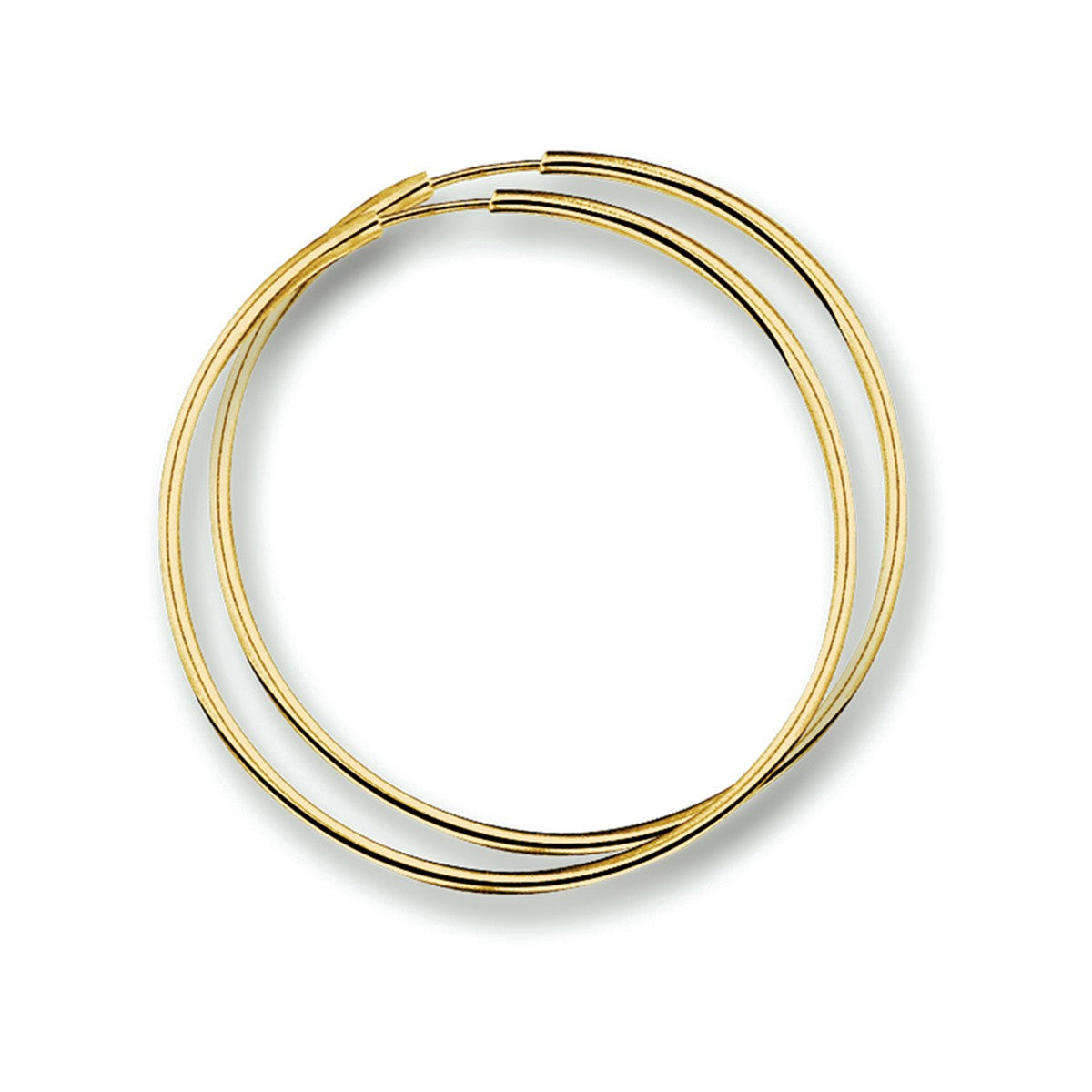 14K Geelgoud Oorringen 1,8 MM Ronde Buis 4001283