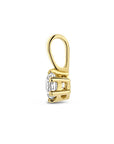 14K geelgoud hanger zirkonia 4010166