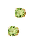 14K Geelgoud Oorknoppen Peridot 4010289