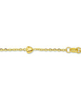 14K geelgouden armband hartjes 4016116