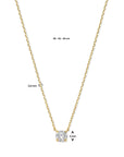 14K geelgoud collier zirkonia 40 - 42 - 44 cm 4016260