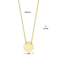 14K geelgoud collier rondje 1,0 mm 40 - 42 cm 4019032