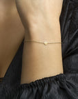 14K Geelgoud Armband Hart 17 - 18,5 Cm 4019537