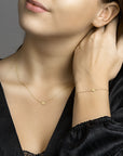 14K Geelgoud Armband Hart 17 - 18,5 Cm 4019537