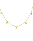 14K geelgoud collier rondjes 41 - 43 - 45 cm 4020509