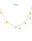 14K geelgoud collier rondjes 41 - 43 - 45 cm 4020509