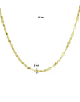 14K geelgoud collier 2,0 mm 45 cm 4020569