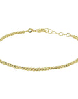 14K Geelgoud Armband Bolletjes Gediamanteerd 2,0 Mm 17 + 2 Cm 4020594