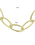 14K geelgoud collier anker 13 mm 47 cm 4020652