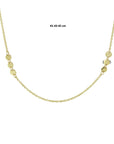 14K geelgoud collier rondjes 41 - 43 - 45 cm 4020747