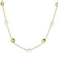 14K geelgoud collier parel 42 - 45 cm 4020758