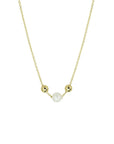 14K geelgoud collier parel 42 - 45 cm 4020767