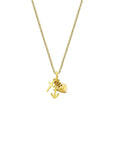 14K geelgoud collier geloof, hoop en liefde 41 + 4 cm 4021200