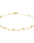 14K Geelgoud Armband Bolletjes 0,8 Mm 16,5 - 18,5 Cm 4022721