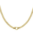 14K geelgoud collier gourmette 6,0 mm 45 cm met groot springslot 4023402