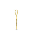 14K geelgoud hanger levensboom zirkonia 4023649