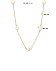 14K geelgoud collier parel 40 - 42 - 44 cm 4023707