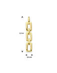 14K geelgoud hanger schakel 4023766