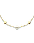 14K geelgoud collier parels 42 + 3 cm 4023787